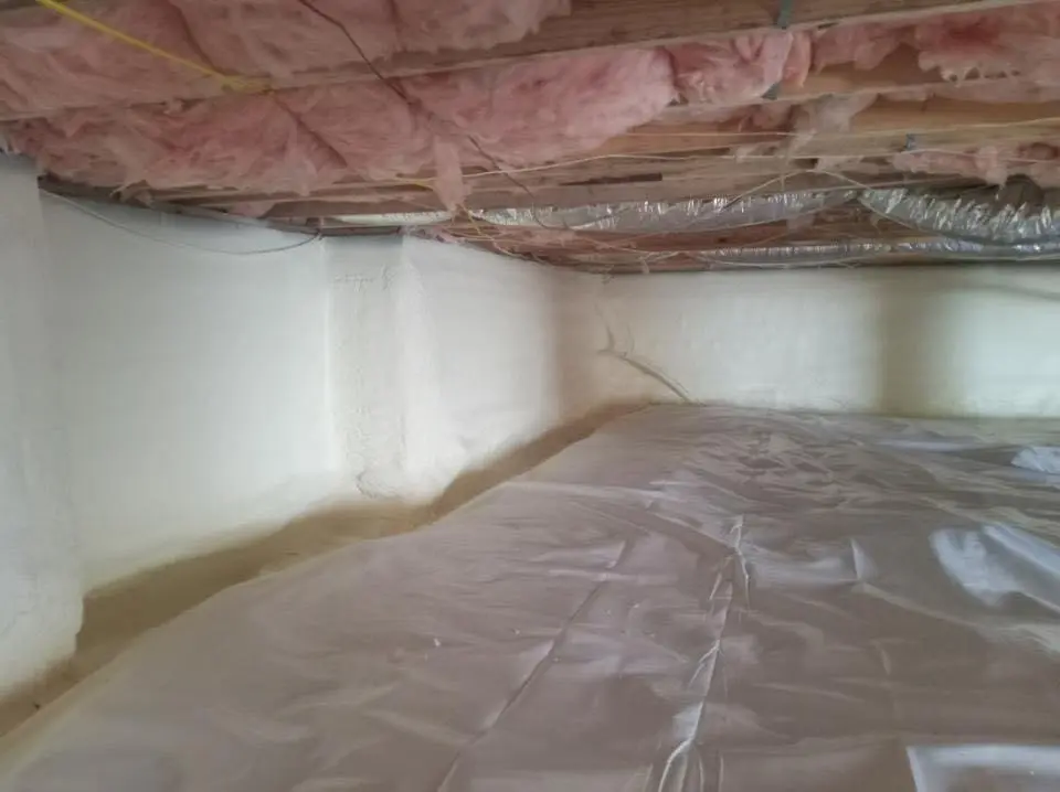 Crawl space encapsulation with closed-cell spray foam for Attic Insulation in Upper Nazareth